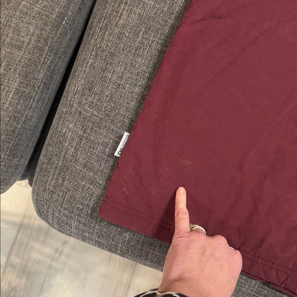 Outdoor Research Lined Chore Jacket Burgundy Sherpa Lined Utility Coat Small - Picture 6 of 10